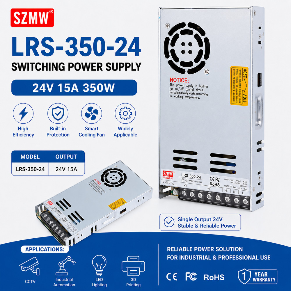 LRS-350-24 Switching Power Supply 24v 15A 350W AC/DC