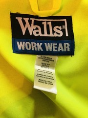 Walls Men’s 2XL Premium ANSI 2 High Visibility 3MSafety Zip-Up Vest w/ Pockets