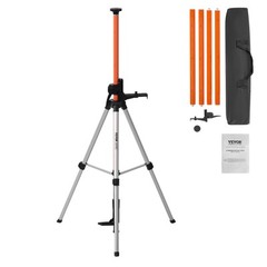 VEVOR Laser Level Tripod 1/4″-20 & 5/8″-11 Thread 40.94-133.85 in Height Adjust