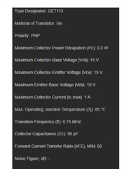 * TESTED ! * GET113 MULLARD GERMANIUM TRANSISTOR.* Please check the description*
