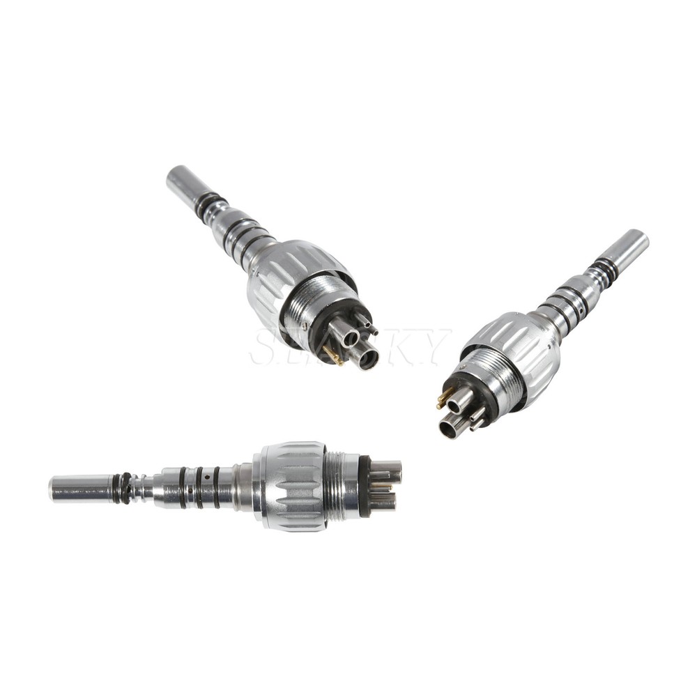 3x Dental Coupling LED Lamp fit KAVO Multiflex Lux Turbine Coupler 6 Pin Holes