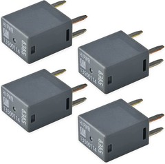 4 Pack High Power 4 Pin Relay Fuse Box Compatible with GM Vehicles – Gray