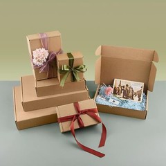 Golden State Art 6x4x2 inches Shipping Boxes Pack of 26 Brown Corrugated Card…