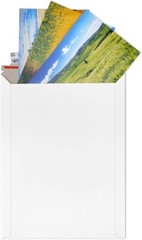 Valbox 9X11.5 Self Seal Photo Document Mailers 25 Pack Stay Flat White Cardboard