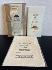 Traveler’s Company Notebook Narita Airport Edition Brown w Refill & Bag