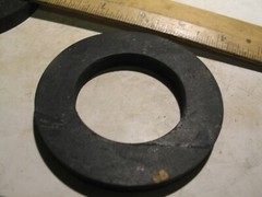 NEW 2PCS FASTEST SEALING / ISOLATION RUBBER WASHERS 2.1 X 3.5 X .375″ P7938