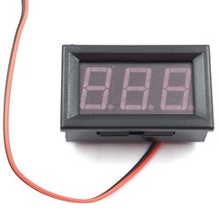 DC 5-120V 2-Wire Voltmeter 3-Digit LED Display Panel Volt Meter Voltage Tester