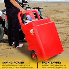 32 Gallon (120L) Portable Fuel Tank w/ Automatic Fuel Transfer Pump Auto-Stop