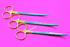 NEW 3 GERMAN T/C METZENBAUM SCISSORS 5.5″ CURVED WITH TUNGSTEN CARBIDE INSERTS