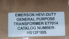 Emerson HS12F1BS Transformer 1kva 120/208/240/277v-ac 120/240v-ac 1ph