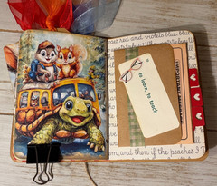 Junk Journal Handmade Booklet Book Vintage “School Days” Pockets, Ephemera