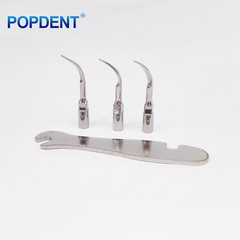 POPDENT Dental Ultrasonic Piezo Scaler Handpiece Hygienist 2/4 Holes With 3 Tips