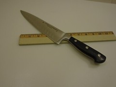 Forged Duo Edge Chefs Knife 8 inch German Steel X50CrMoV15 Full Tang Stainless
