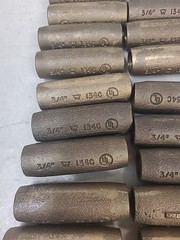 Lot Of 21 Thomas & Betts Ground Rod Threaded Coupling Trade Size 3/4″ 134C