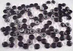 Pro-Dec Snap Caps Screw Covers With Base – Set of 50 – BLACK