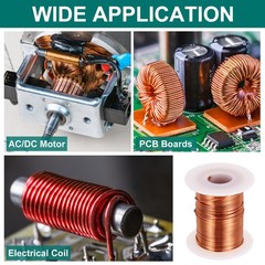 20AWG Magnet Wire 20 Gauge Enameled Copper Wire 8oz Magnetic Coil Wire 155C 311F