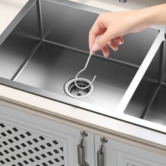 10Pcs Reusable Stainless Steel Shower and Floor Drain Lifting Hooks for Home Use