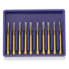 Dental Tungsten Steel Carbide Crown Metal Cutting Burs For High Speed FG-1957