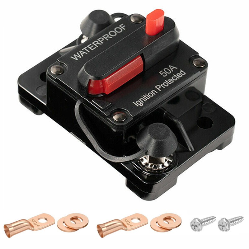 30A-300A Amp Circuit Breaker Audio Fuse 12V-48V DC Car Boat Manual Reset Switch