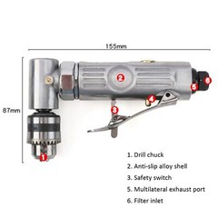90° Degree Elbow Air Drilling Machine Right Angle Air PunchDrill Pneumatic Drill