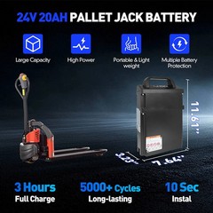 24V 20Ah Lithium Battery EL20_U for Big Joe LPT26 LPT33 T40 EP Pallet Truck Jack