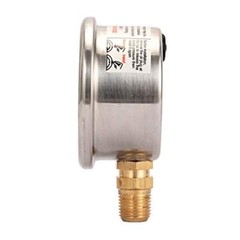 1.5″ Dial Size, Liquid Filled Fuel Pressure Gauge, 0-100Psi, +/-3-2-3%, 1/8″NPT