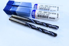 LOT ( 2 ) NEW 7.00MM GARR 25495 2FL H/P C/F DR SOLID CARBIDE COOLANT FED DRILLS