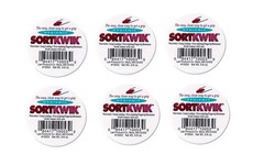 6 Pack Sortkwik Fingertip Moistener 3/8 oz Pink for Paper Handling Use
