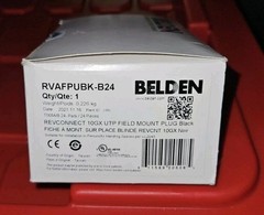 Belden RVAFPUBK-B24, REVConnect 10GX RJ45 Modular Black Jack 24 Pack, MALE