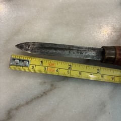 Vintage 7-1/4″ Machinists Triangular Hollow Scraper In USED Condition SEE PICS