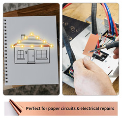Copper Tape, Copper Foil Tape (2Inch X 33 FT) with Conductive Adhesive for Guita