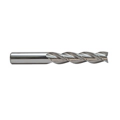 M.A. FORD 13831500 8.00mm Size, 19.00mm LOC, 3 Flute, Bright Solid Carbide Finis