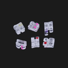 Dental Orthodontic Monocrystalline Sapphire Ceramic Brackets Roth/MBT .022/018