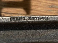 The L.S. Starret Co. Pat 2.371.451 Vintage Machinist Clamp Dial Indicator Rest