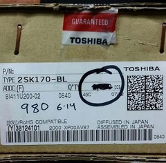 Toshiba 2SK170 LAB MATCHED QUAD to 0.1mA / 4mV “B” “BL” Idss 7-9mA range