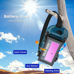 Auto Darkening Welding Goggles with Clear Inner Lenses Welding Helmet Solar