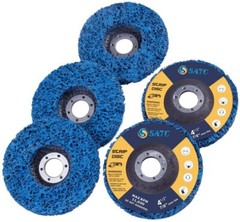 5PCS 115mm medium grit POLY STRIP DISC WHEEL PAINT RUST REMOVAL CLEAN AND STRIP