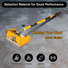 Drywall Flat Finishing Box Tool With Adjustable Rod 3.44-5.51ft For Wall Ceiling