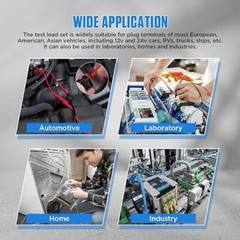 Automotive Multimeter Test Leads Kit Banana Plug Test Leads Diagnostic 104pcs