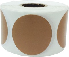 Circle Dot Stickers | 1.5″ inches Round – 500 Pack | Pick One Color