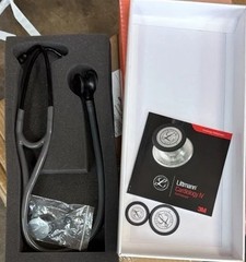 3M Littmann Cardiology IV Stethoscope, 6165, Black-Grey 27″