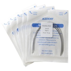 AZDENT Dental Orthodontic Rectangular Stainles Steel Arch Wire Ovoid/Nature Form