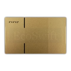 30 8x4x3 EcoSwift Cardboard Packing Moving Shipping Boxes Corrugated Box Cartons