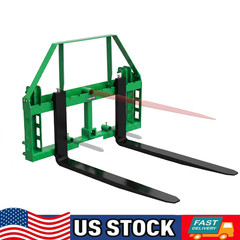 4000lbs Pallet Fork Frame W/ 48″ Blades Attach for Skid Steer Tractor Heavy