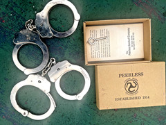 PEERLESS HANDCUFF Co. Springfield MA. 2 Pair of cuffs