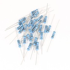 10pcs 2W 1% Tolerance 10K Ohm Through Hole Axial Flameproof Metal Film Resistor