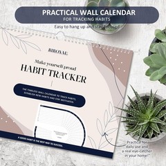 Habit Tracker Calendar 2026 (Undated 12 Months) – Daily Habit Tracker Jounal wit