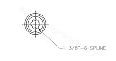 King Kutter Rotary Tiller PTO Shaft with 2 disks Slip Clutch part number 147122