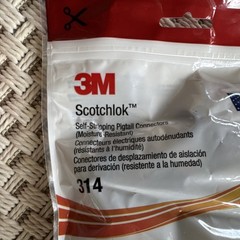 3M Scotchlok 314 Moisture-Resistant Red IDC Pigtail Connectors 22-14 AWG 50