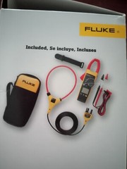 Fluke 376 FC 1000 Amp AC & DC True RMS Clamp Meter with flexible current clamp.